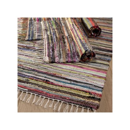 Alfombra de trapo ultra lujoso de 156 x 90 cm - natural  - 1