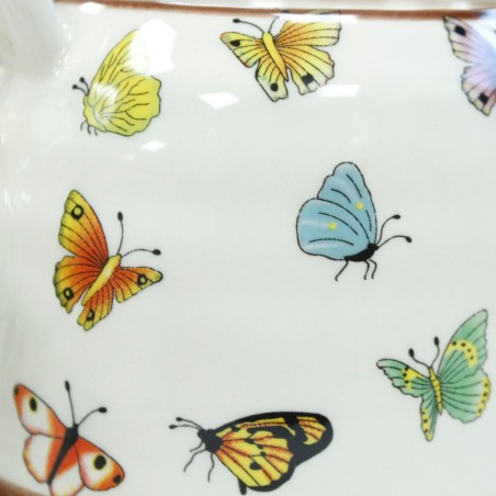 Set de tetera - Mariposas - 19x20x14cm - Cerámica  - 4