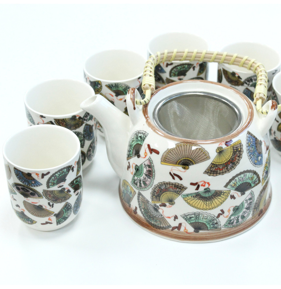 Set de tetera - Aficionados de China - 19x20x14 - Cerámica-TEAPOT SET-HOSTENATURA