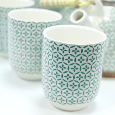 Set de tetera - Mosaico verde - 	19x20x14cm - Cerámica  - 3