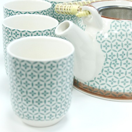 Set de tetera - Mosaico verde - 	19x20x14cm - Cerámica  - 4