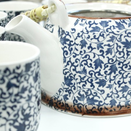 Set de tetera - Modelo azul - 19x20x14cm - Cerámica  - 3