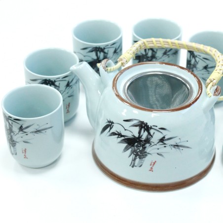 Set de tetera - Piedra azul oriental - 19x20x14cm - Cerámica  - 1