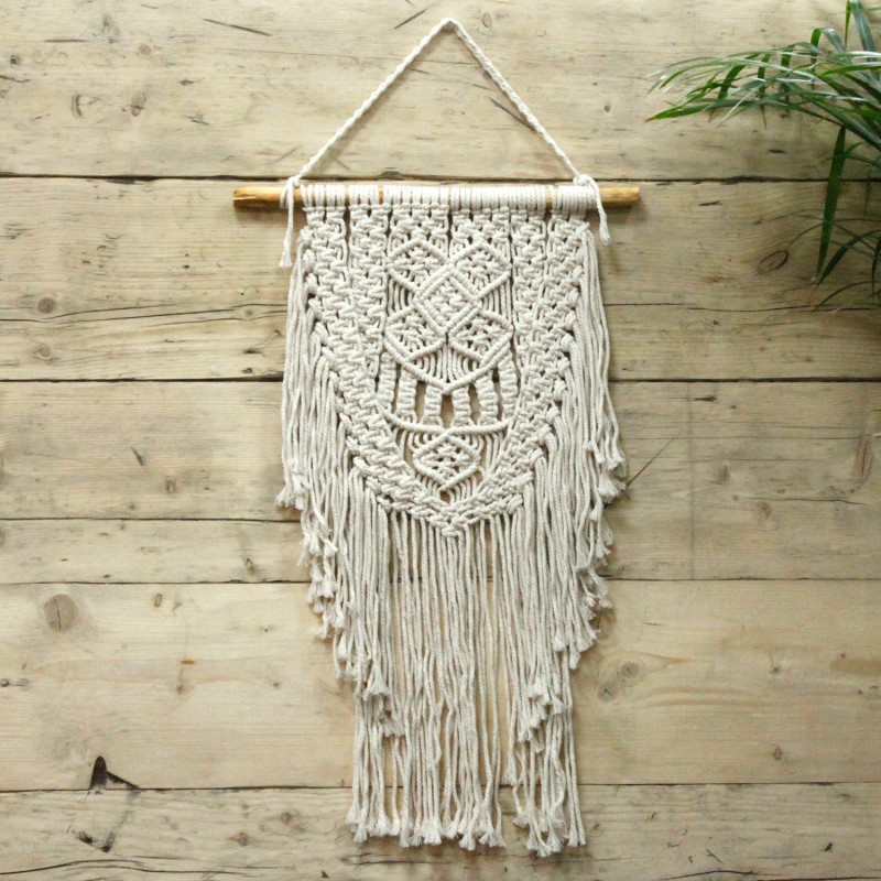 Macramé-tapijt - Overvloed-MACRAME TAPIJSTER-HOSTENATURA