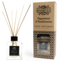 Diffuseur à Tiges aux Huiles Essentielles - Menthe et Encens 200 ml