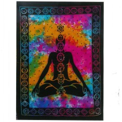 Art mural en coton - Bouddha Chakra