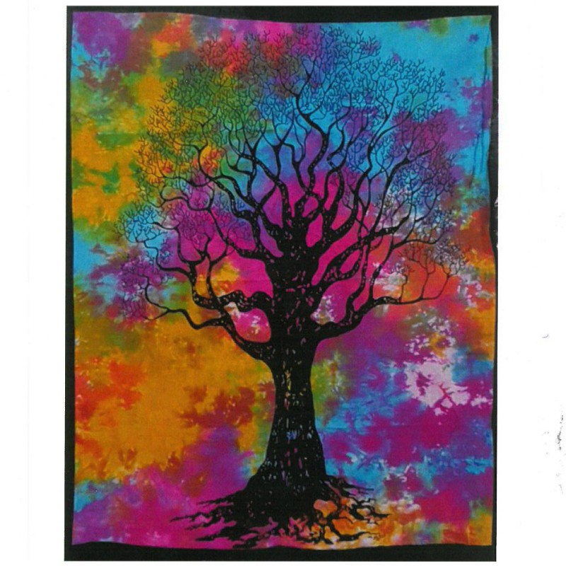 Cotton Wall Art - Tree of Strength-ESOTERIC COTTON TAPESTRIES-HOSTENATURA