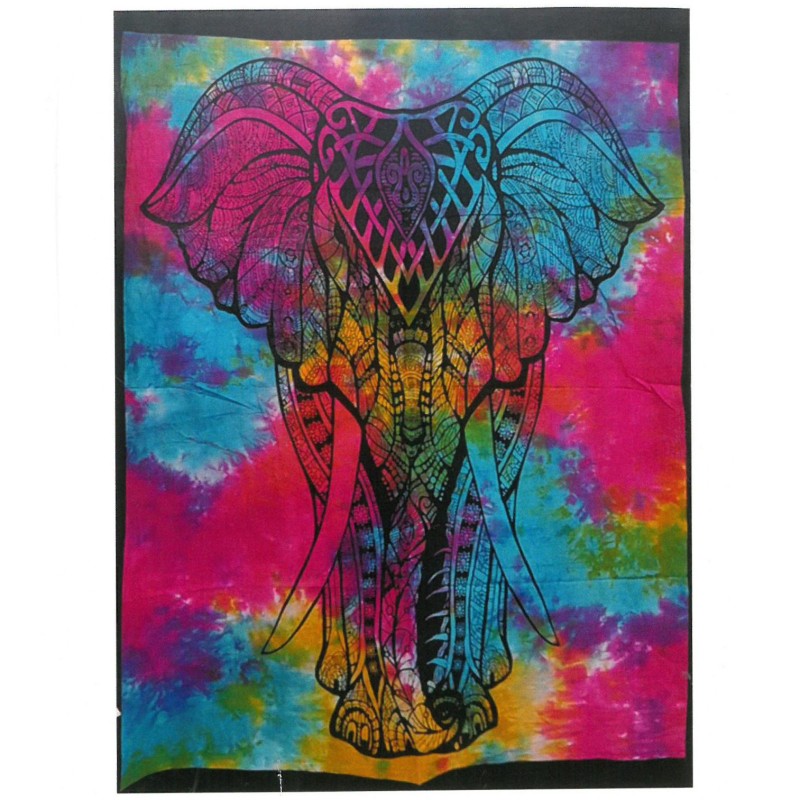 Cotton Wall Art - Elephant-ESOTERIC COTTON TAPESTRIES-HOSTENATURA