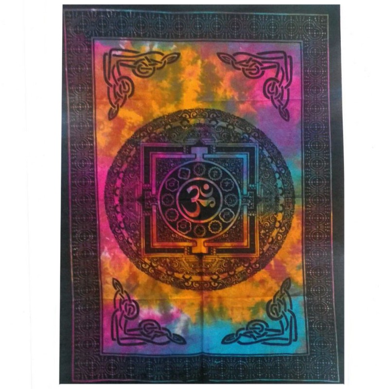 Cotton Wall Art - Sagrado OM-ESOTERIC COTTON TAPESTRIES-HOSTENATURA