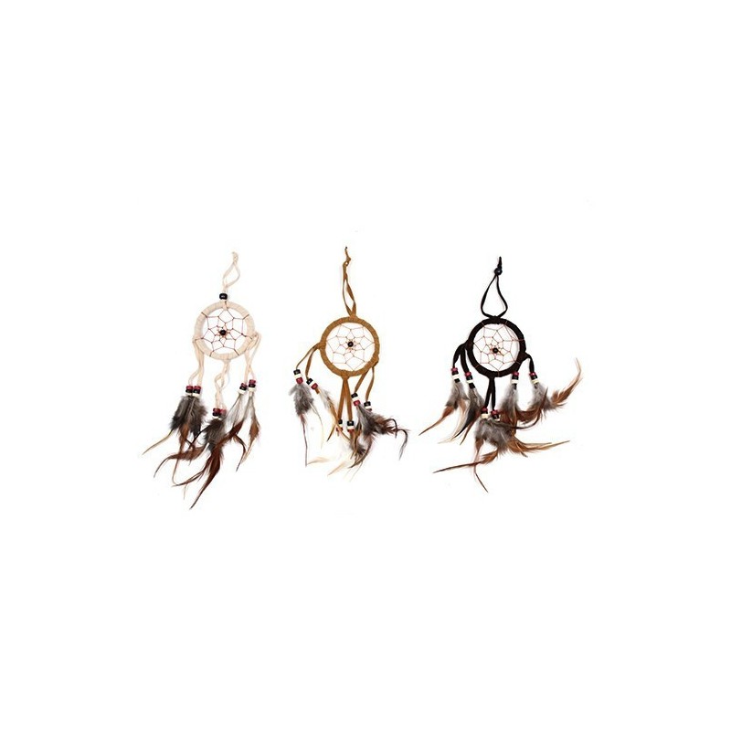 Bali Dream Catcher Small Ring - Cream/Coffee/Chocolate (Assorted Colors)-BALI DREAM CATCHER-HOSTENATURA