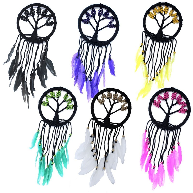 Bizitzaren zuhaitza Dreamcatcher -16 cm (askotarikoa)-BALI DREAM CATCHER-HOSTENATURA