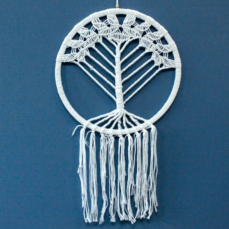 Bizitzaren zuhaitza amets-harrapatzailea - 42 cm erraldoia-BALI DREAM CATCHER-HOSTENATURA