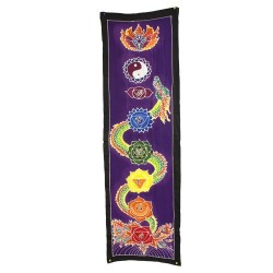 Baner pionowy Chakra - Smok 175x53cm