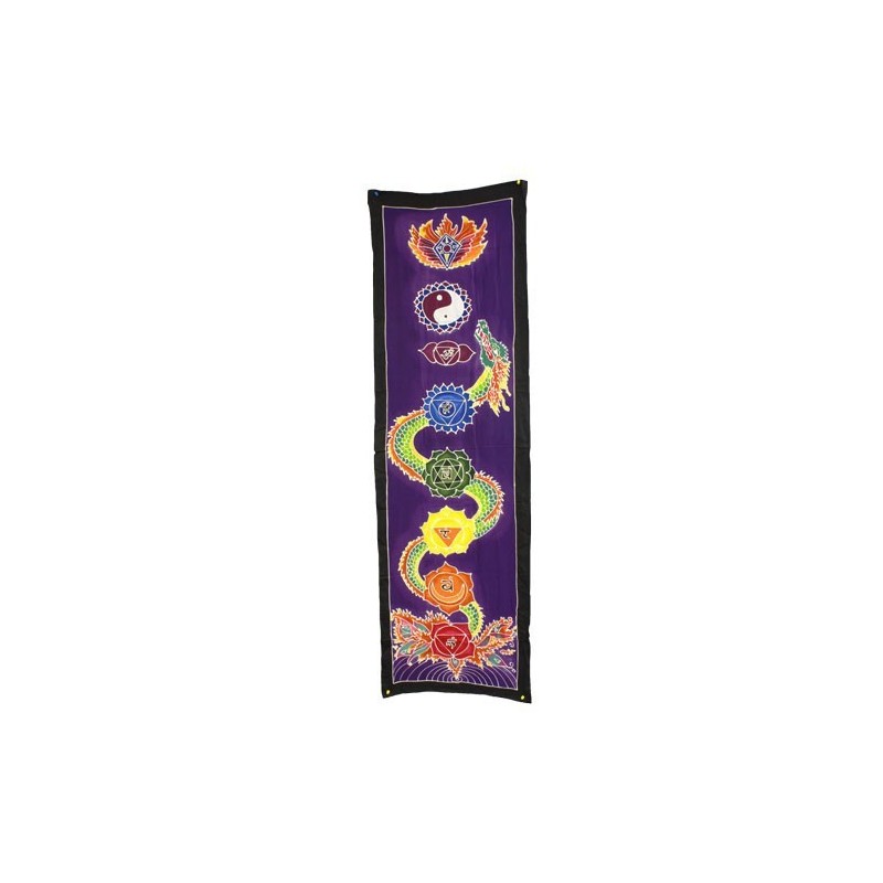 Baner pionowy Chakra - Smok 175x53cm-TAPICER BALI BATIK-HOSTENATURA