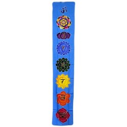 Banner vertical Chakra - albastru deschis 183x35cm