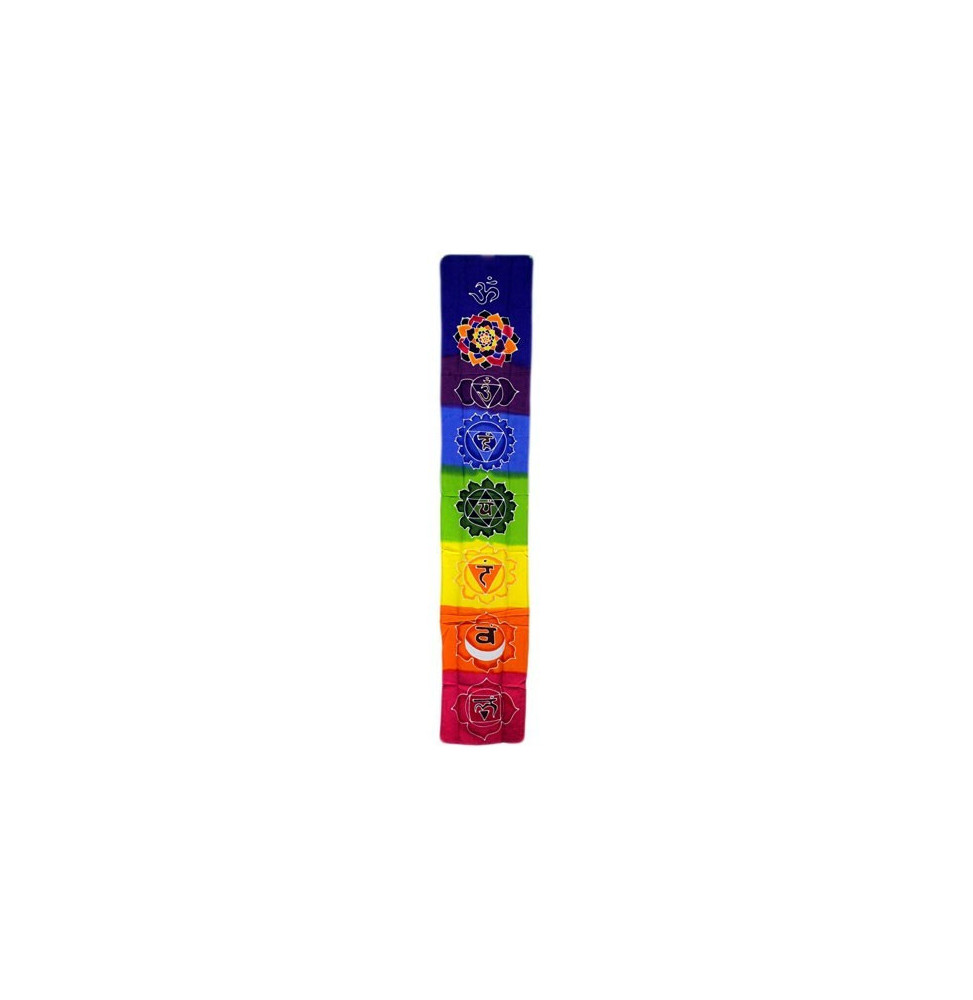 Banner vertical Chakra - Arco iris 183x35cm-バリバティックタペストリー-HOSTENATURA