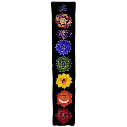 Banner vertical Chakra - Meia-Noite 183x35cm