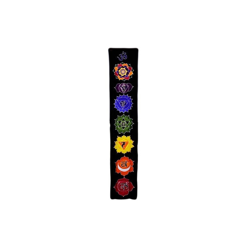 Banner vertical Chakra - Meia-Noite 183x35cm-TAPEÇARIA BALI BATIK-HOSTENATURA