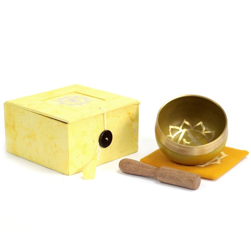 Chakra Bowl - Solar plexus - 8x8x5cm-TIBETAN BOWLS-HOSTENATURA