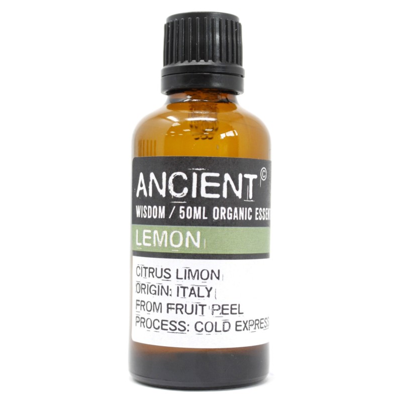 Lemon Organic Essential Oil 50ml-ORGANIC ESSENTIAL OILS 50ML-HOSTENATURA