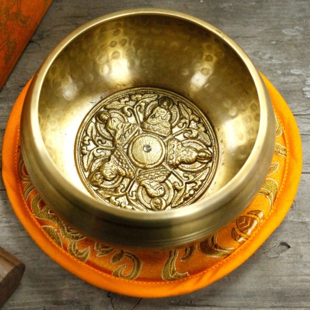 Cuenco Tibetano Set - Cinco Buda 10cm (min 400gm)