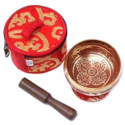 Mini Tibetan Bowl Gift Set - Red - 6x8cm