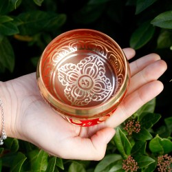 Mini Tibetan Bowl Gift Set - Red - 6x8cm