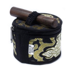 Mini Tibetan Bowl Gift Set - Black - 6x8cm