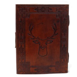 Deer Leather Notebook 6x8")