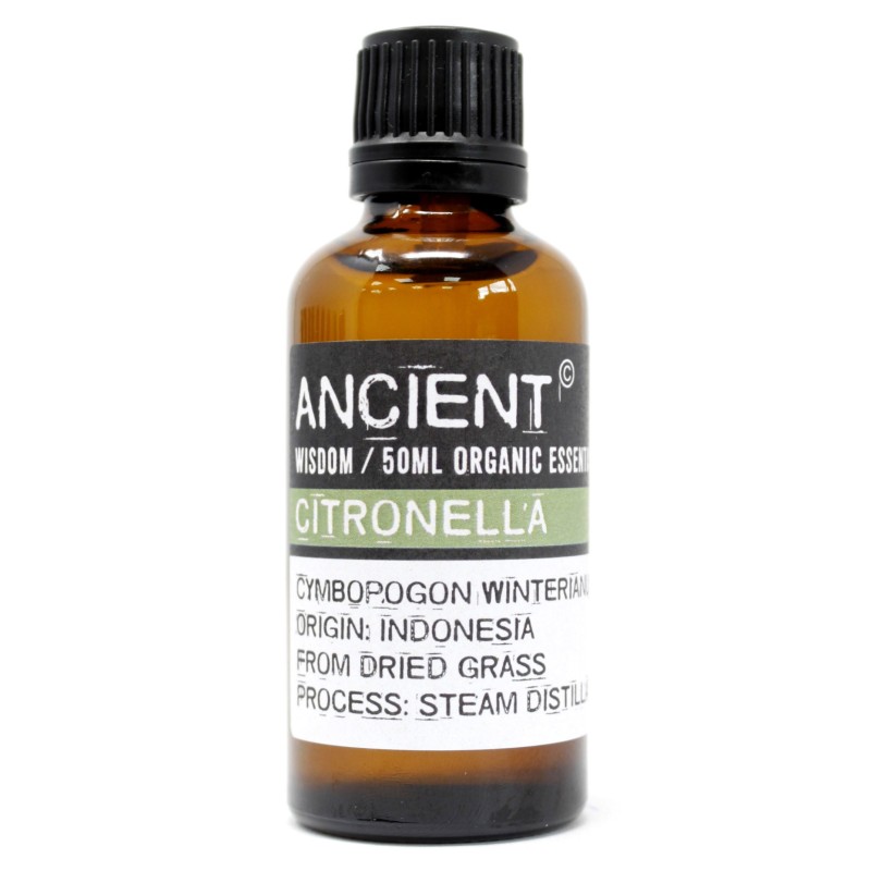 Citronella Organic Essential Oil 50ml-ORGANIC ESSENTIAL OILS 50ML-HOSTENATURA