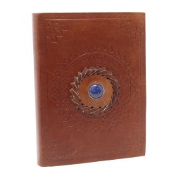 Carnet en cuir Lapizlazuli (7x5")