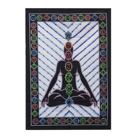 Arte de Pared de Algodón - Buda Chakra - 78x112 cm