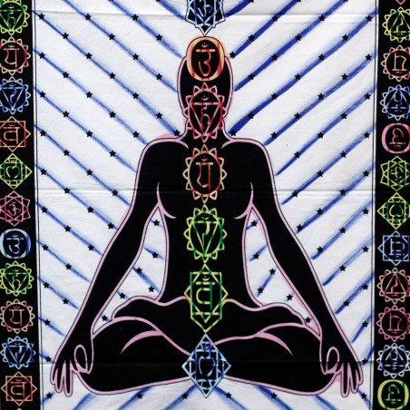 Arte de Pared de Algodón - Buda Chakra - 78x112 cm