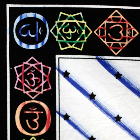 Arte de Pared de Algodón - Buda Chakra - 78x112 cm