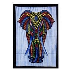 Arte de parede de algodón - Elefante