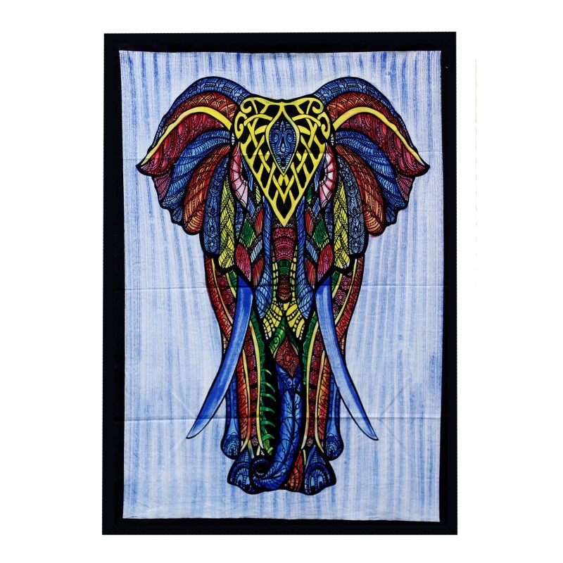 Decorazione da parete in cotone - Elefante-ARAZZO IN COTONE-HOSTENATURA