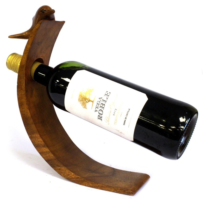 Wine Bottle Holder - Delfin-WINE HOLDERS-HOSTENATURA