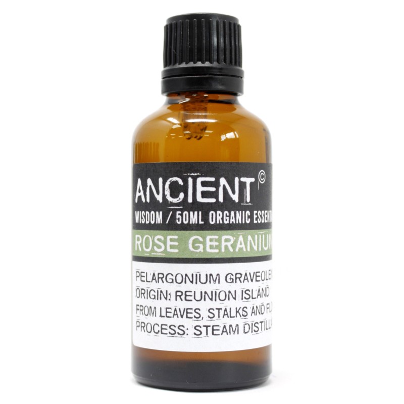 Rosa Geranium Organic Essential Oil 50ml-ORGANIC ESSENTIAL OILS 50ML-HOSTENATURA