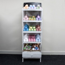 Bath Bomb Display met 5 Planken - Wit