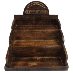 Houten etherische olie/geurdisplay