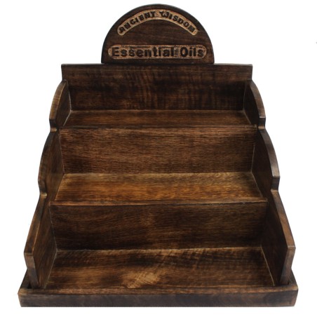 Espositore per oli essenziali/fragranze in legno