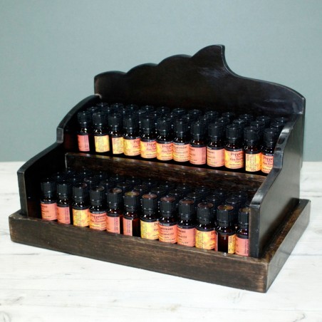 Mini aromatherapie houten display