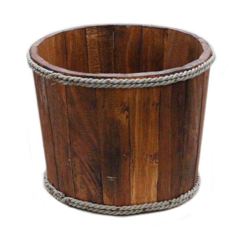 Peq. Nautical display tub - Brown 21x29cm-WOODEN DISPLAYS AND EXHIBITORS-HOSTENATURA