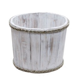 Peq. Nautical display tub - White 21x29cm