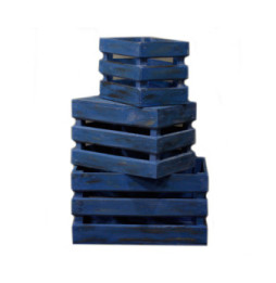 Caja de frutas set de 3 - Azul