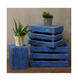 Caja de frutas set de 3 - Azul