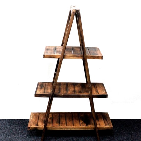 Présentoir pliable à cadre «&nbsp;A&nbsp;» - Marron