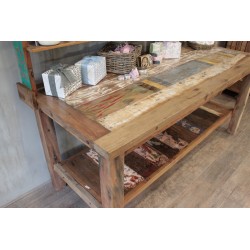 Standard 1.8 m table with top shelf