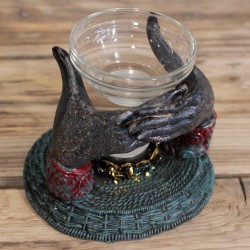 Ancient Buddha - Hand Oil Burner Offering