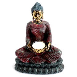 Ancient Buddha - Devotee Candlestick